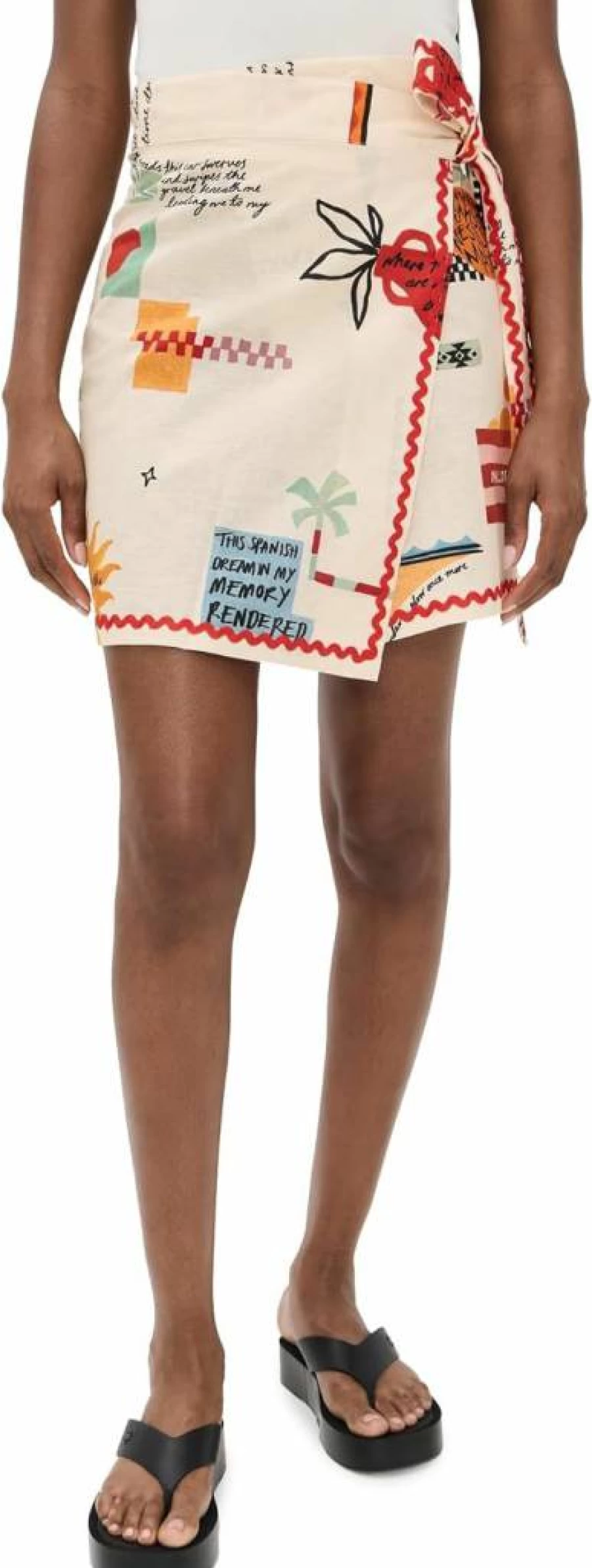 Never Fully Dressed Women's Poema Mini Jaspre Skirt - Floral Print Midi Skirt