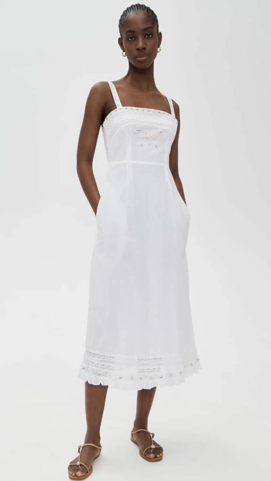 Ciao Lucia Women's Kang Dress - Boho Chic Flowy Summer Dress for Women