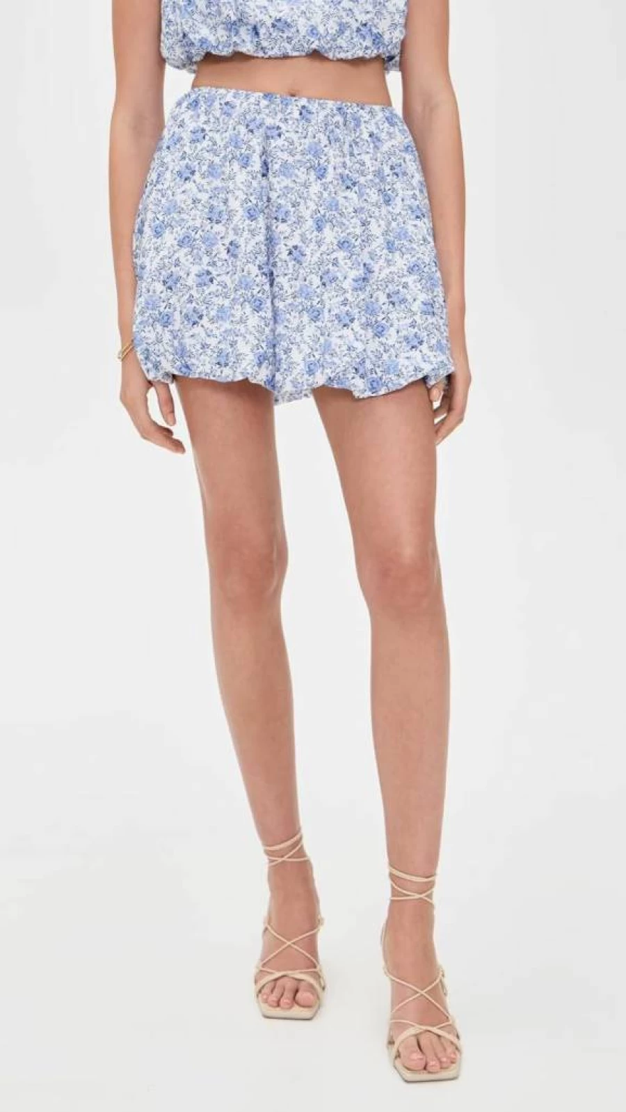 MINKPINK Women's Evelyn Bubble Hem Skirt - Trendy High Waist Flared Mini Skirt for Fashion Outfits