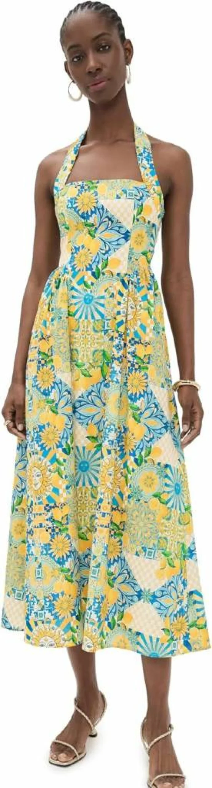 Seven Wonders Women's Locklea Floral Midi Dress - Elegant Summer Casual Fit & Comfortable Style