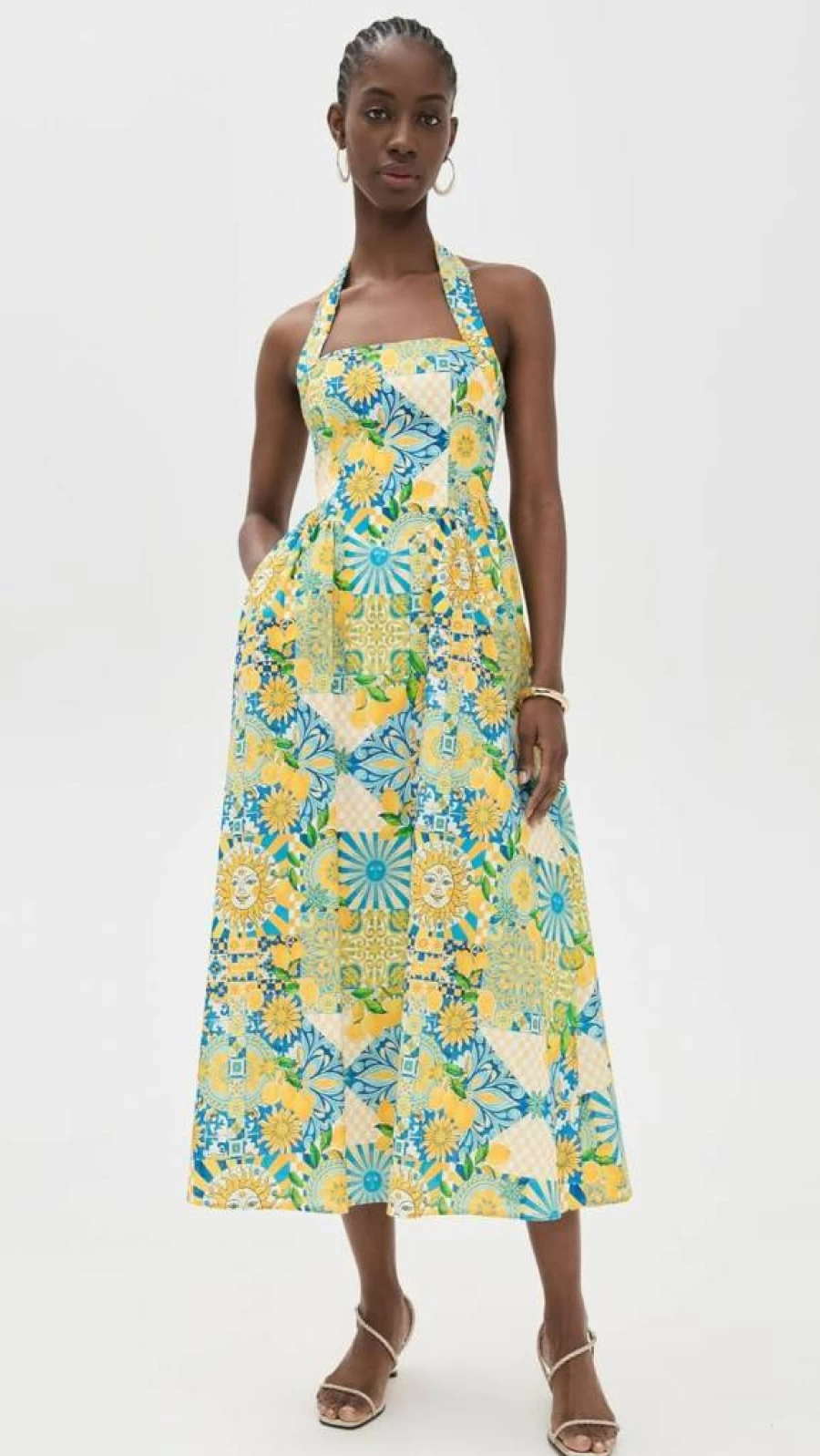 Seven Wonders Women's Locklea Floral Midi Dress - Elegant Summer Casual Fit & Comfortable Style