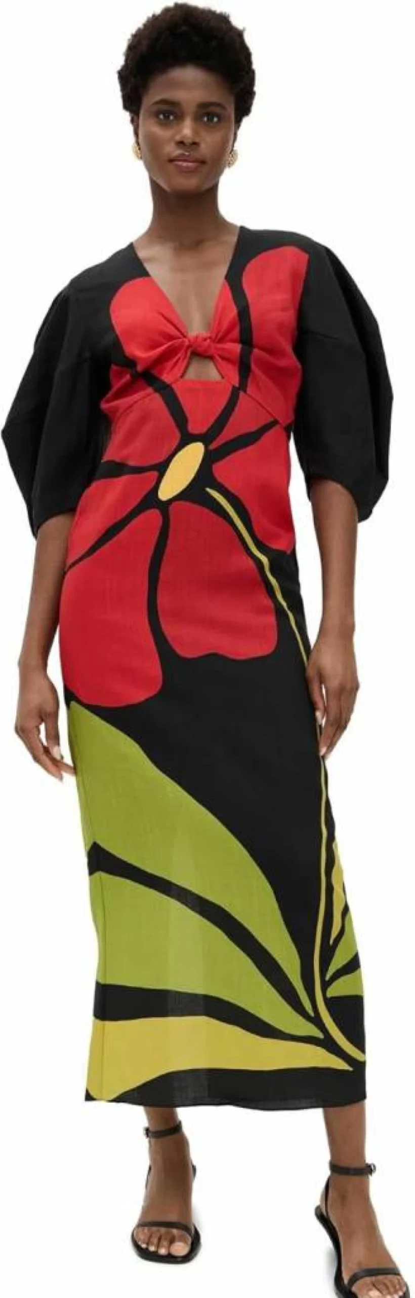 Cala de la Cruz Women's Gaia Dress - Boho Chic Flowy Summer Dress
