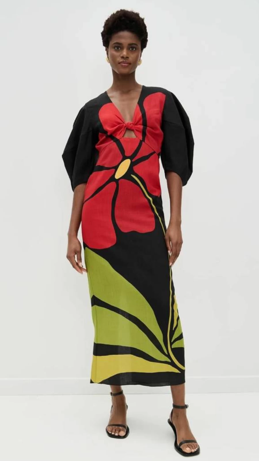 Cala de la Cruz Women's Gaia Dress - Boho Chic Flowy Summer Dress