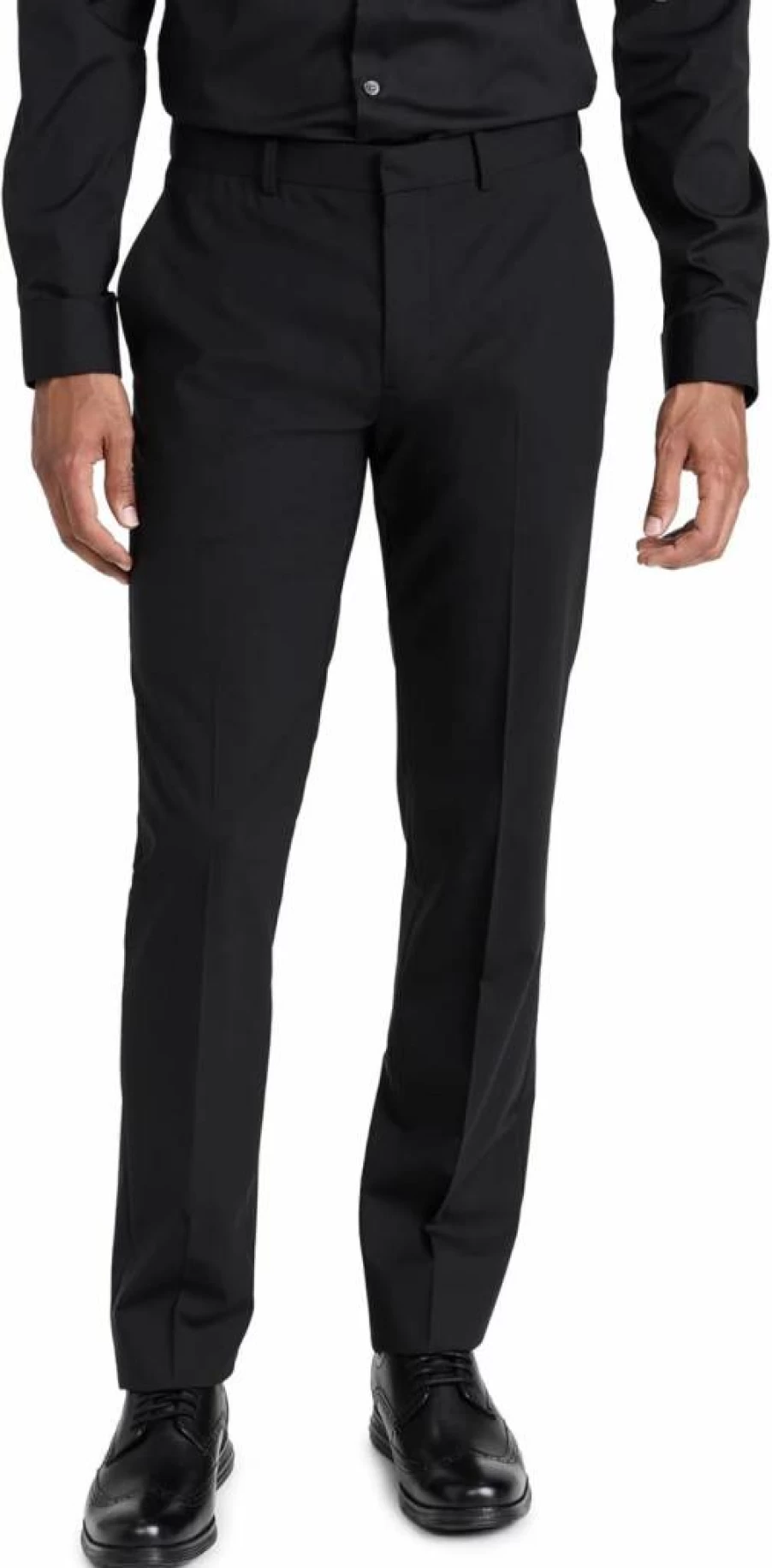Theory Men's Mayer Wool Dress Pants - Stretch Comfort Fit Tailored Trousers for Business & Office