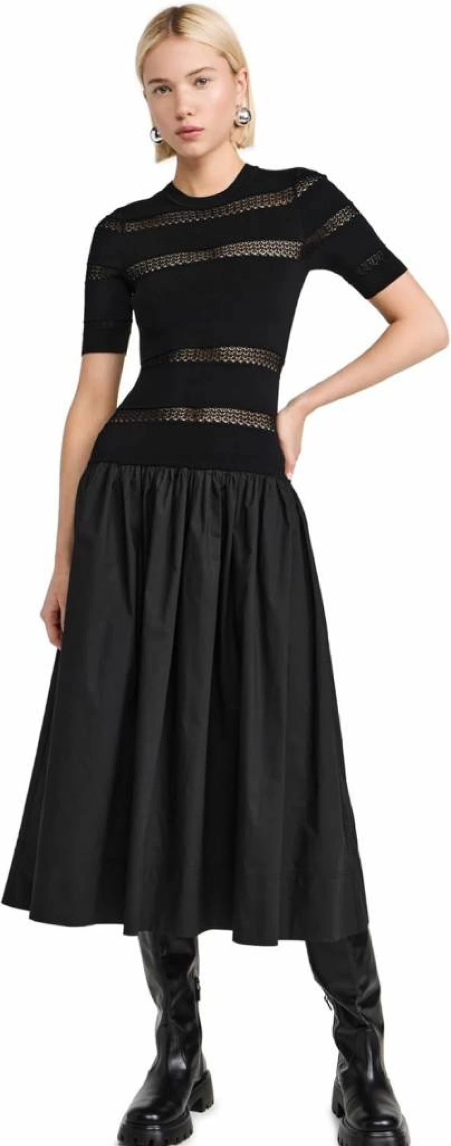 Sea Women's Devon Knit Long Sleeve Dress - Casual Comfortable Stylish Combo Outfit