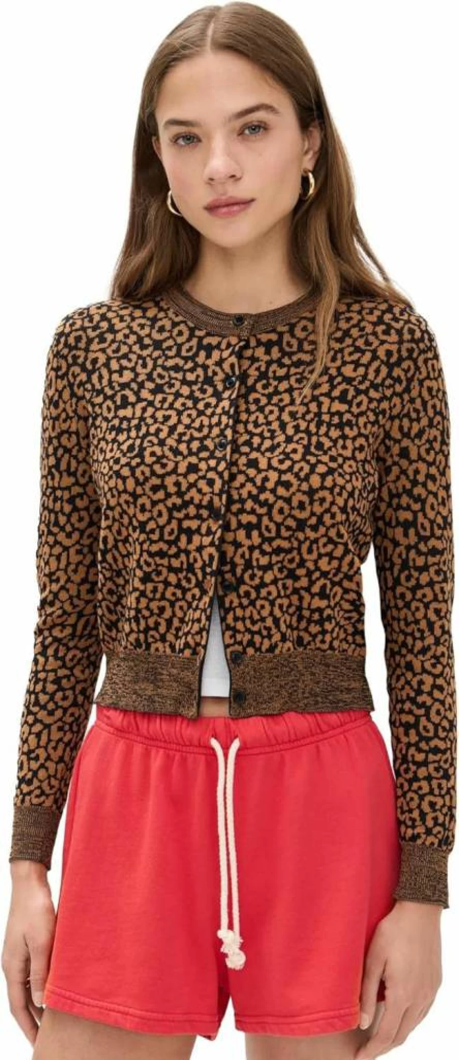 THE GREAT Women's Tea Time Cardigan - Cozy Knit Sweater for Casual Wear