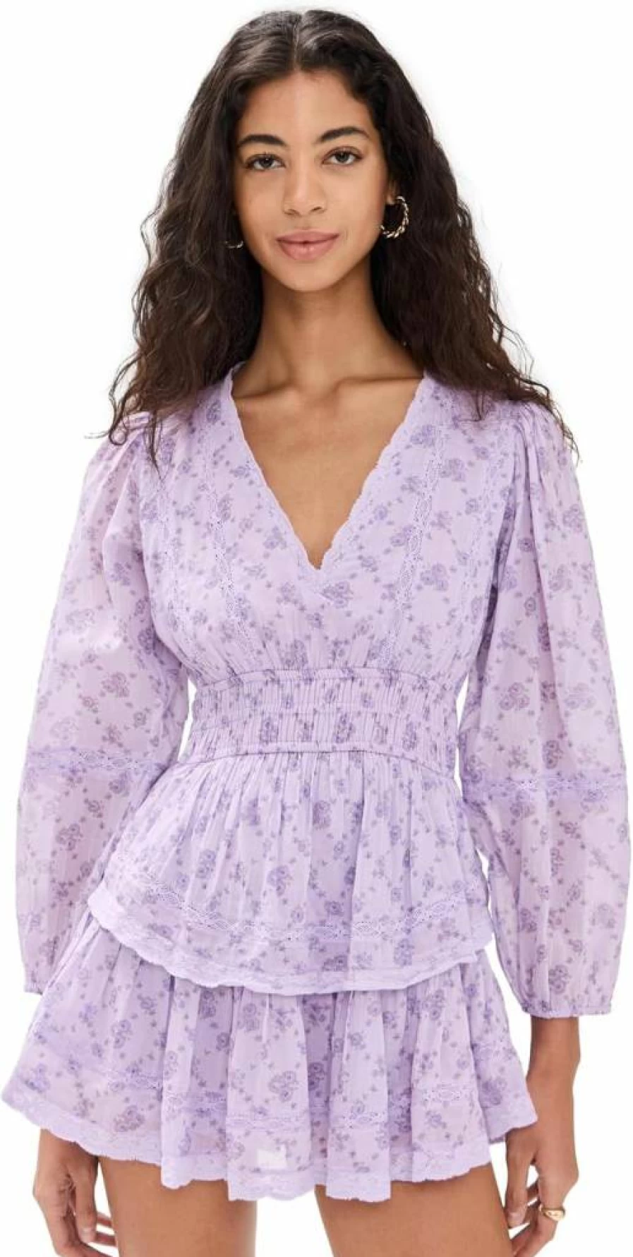 LOVESHACKFANCY Women's Rosamina Floral Dress - Boho Chic Summer Maxi Dress