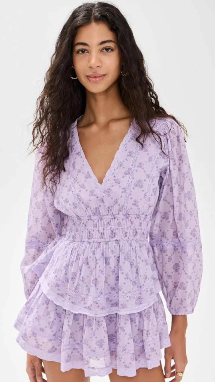 LOVESHACKFANCY Women's Rosamina Floral Dress - Boho Chic Summer Maxi Dress