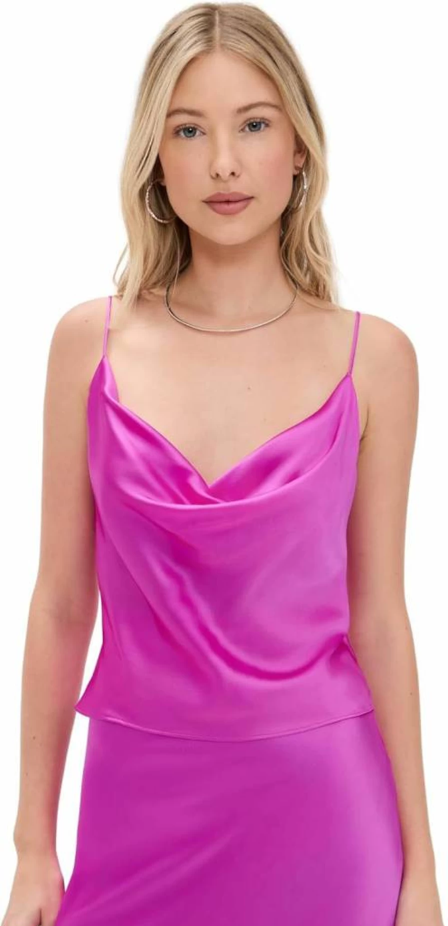 L'AGENCE Women's Calista Cowl Neck Cami Top - Elegant Sleeveless Blouse for Women