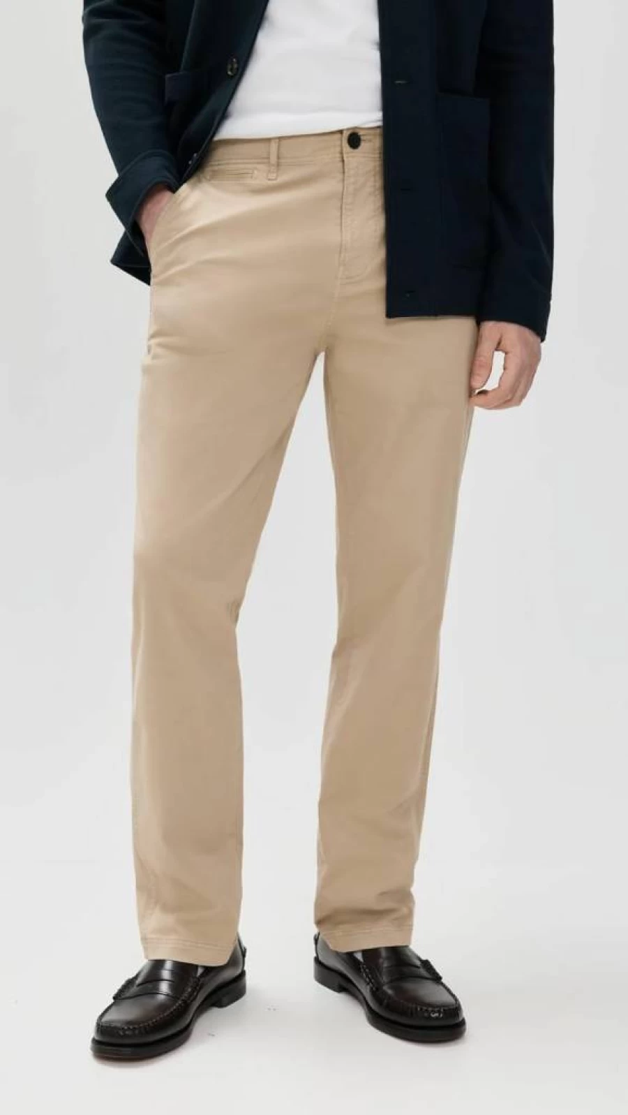 Billy Reid Men's Classic Fit Chino Pants - Comfortable Casual Dress Trousers for Men