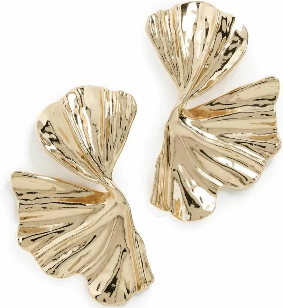 SHASHI Palmera Hoop Earrings for Women - Sterling Silver Dangle Earrings
