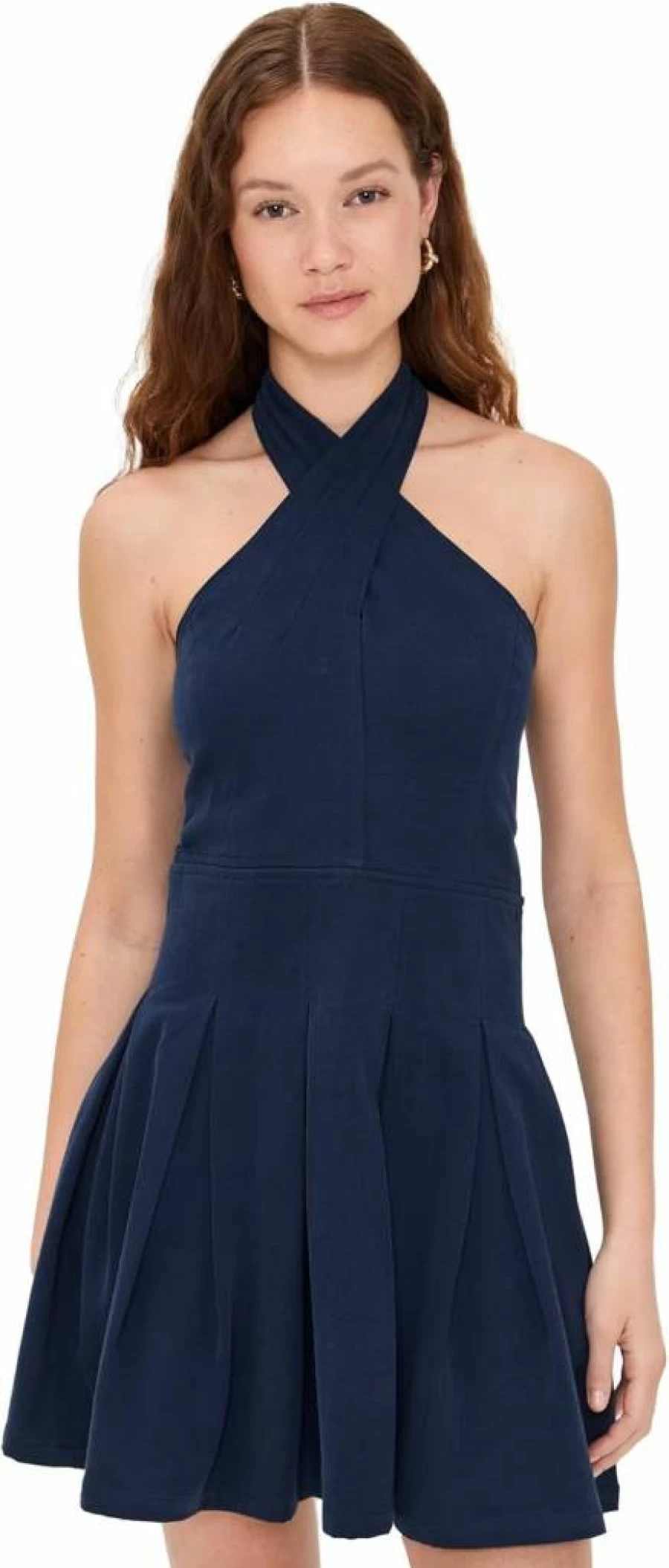 DL1961 Women's Stretch Denim Halter Mini Dress - High Waisted Summer Outfit