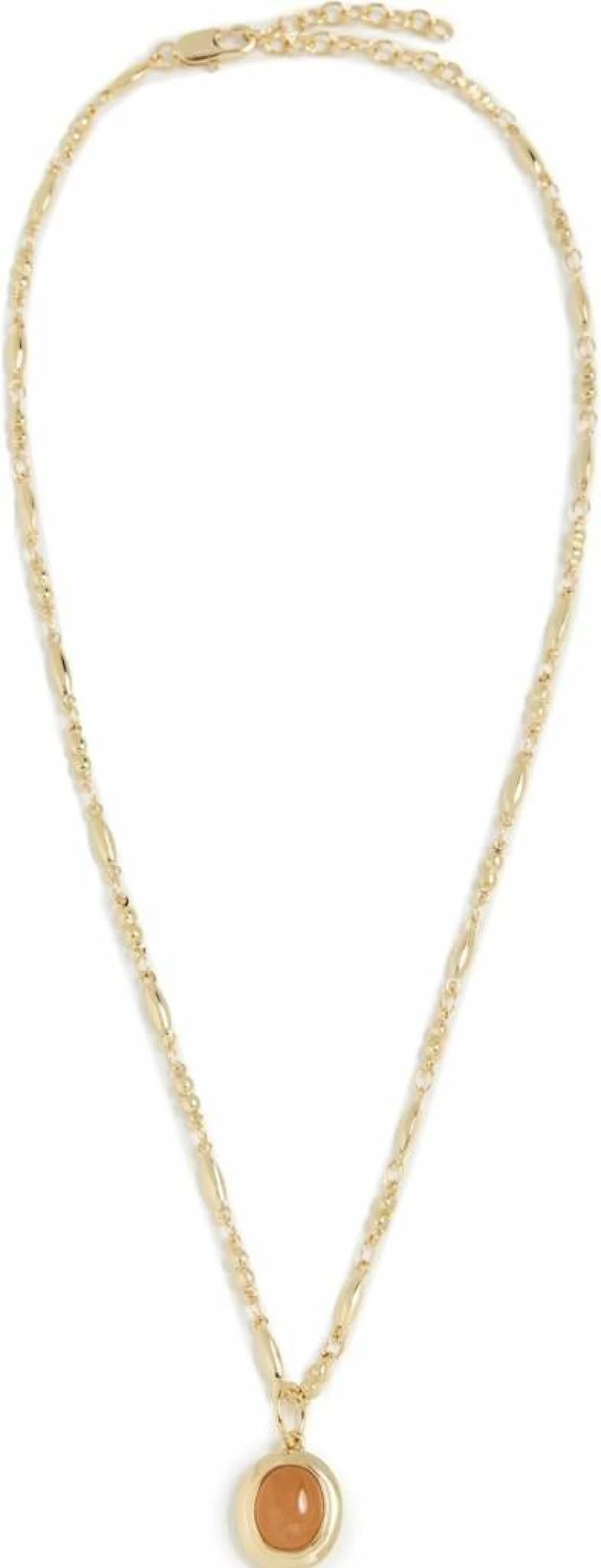LUV AJ Women's Sunset Stone Pendant Necklace - Bohemian Beaded Choker for Women