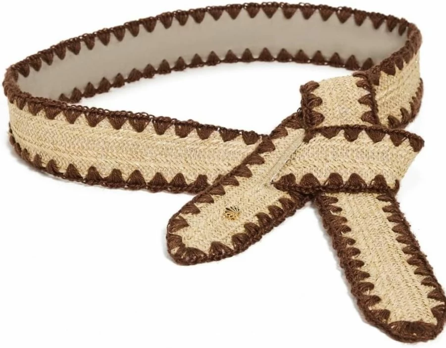 Lele Sadoughi Women's Adjustable Raffia Knot Belt - Stylish Summer Accessory for Women