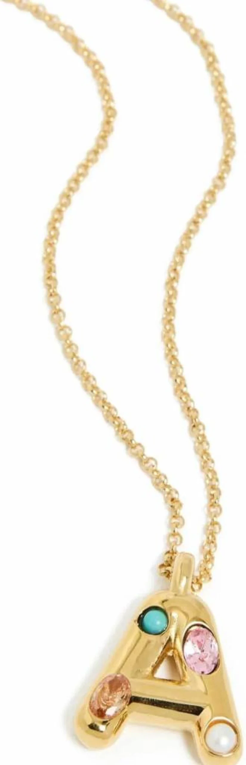 MAYAMAR Personalized Initial Necklace for Women - Elegant Embellished Letter Pendant Jewelry Gift