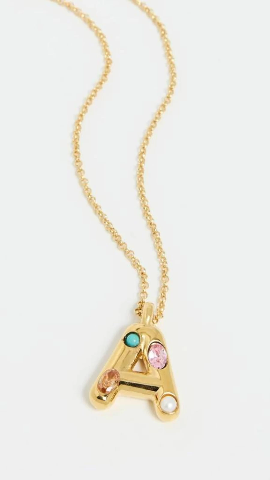MAYAMAR Personalized Initial Necklace for Women - Elegant Embellished Letter Pendant Jewelry Gift