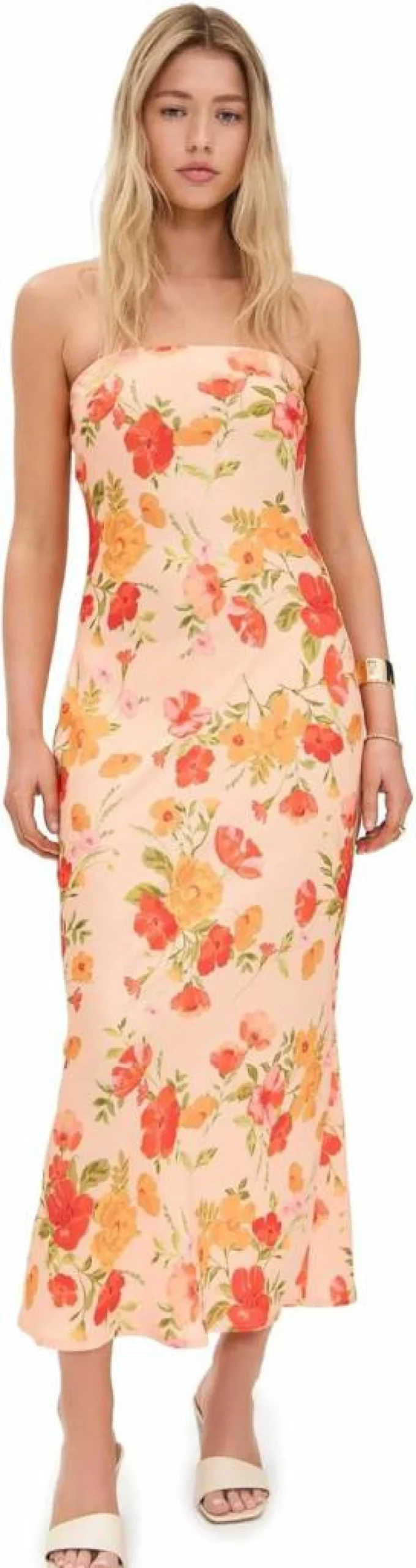 RESA Women's Anna Slip Dress - Elegant Sleeveless Midi Dress for Women