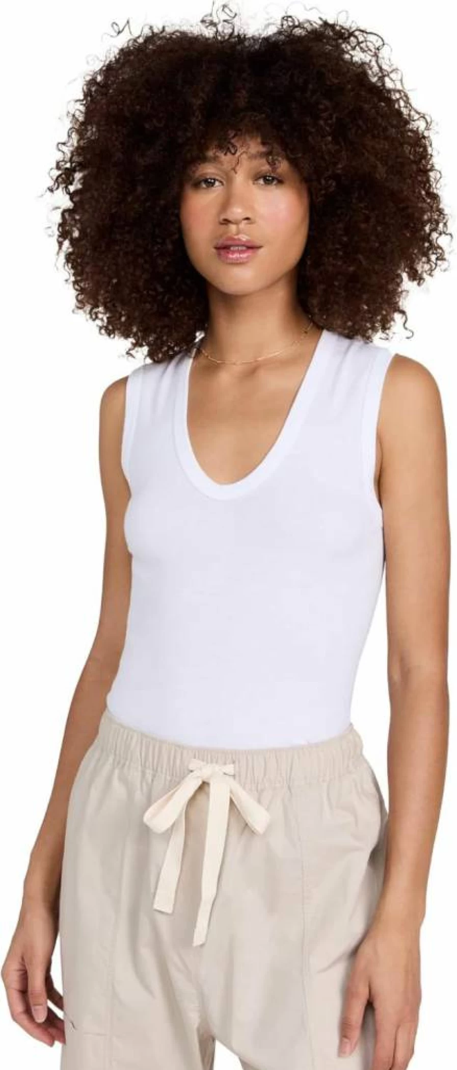 Enza Costa Women's Essential U-Neck Sleeveless Tank Top for Comfort and Style