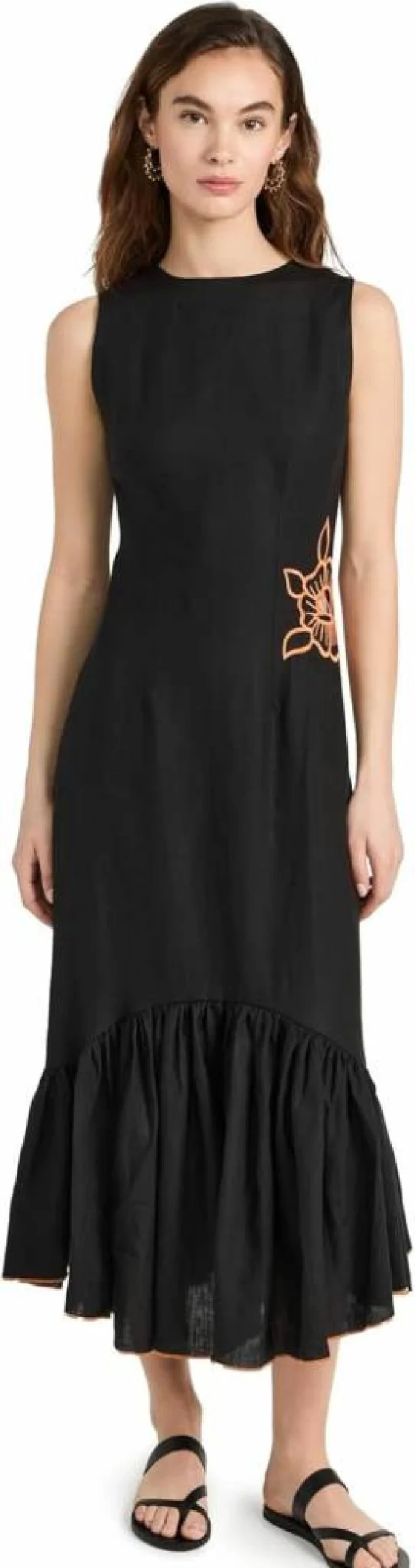 FANM MON Women's Pamela Dress - Elegant Flowy Summer Dress for Women