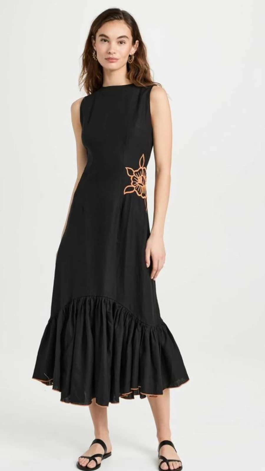 FANM MON Women's Pamela Dress - Elegant Flowy Summer Dress for Women