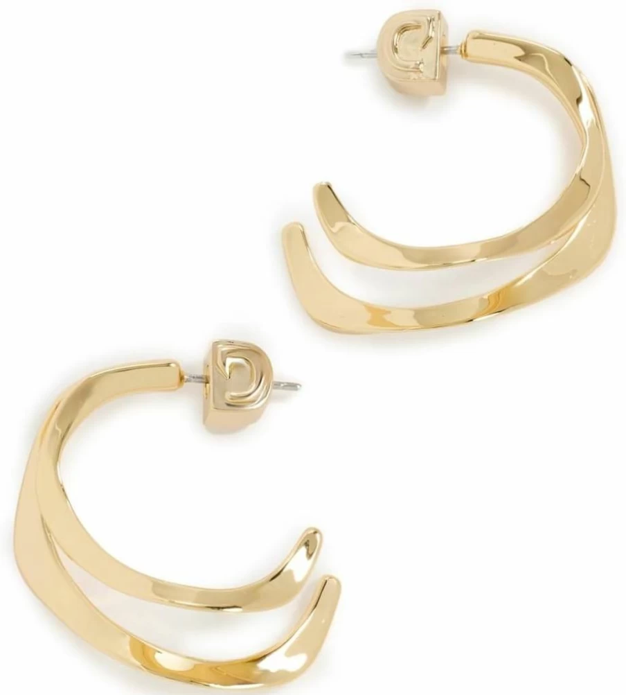 DEMARSON Women's Hoop Earrings - Elegant Gold/Silver Hoops for Women