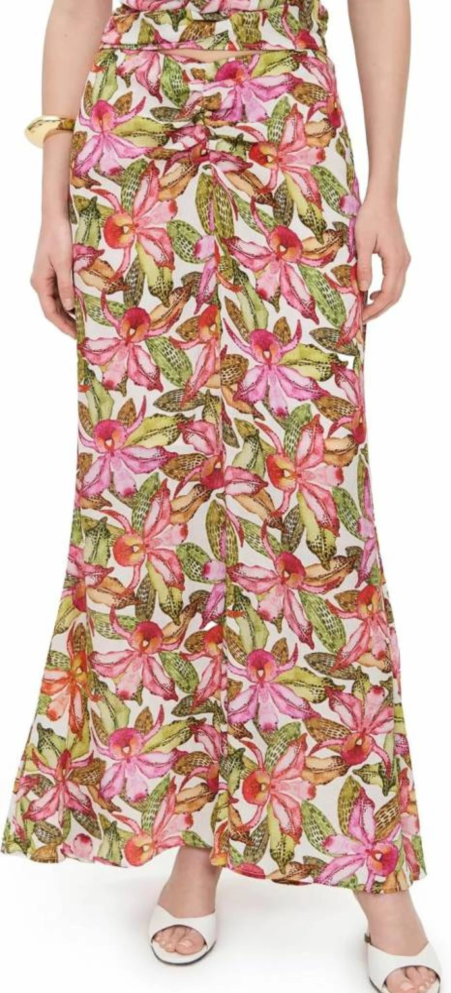 The Wolf Gang Women's Catia Maxi Skirt - Flowy Boho Long Skirt for Women