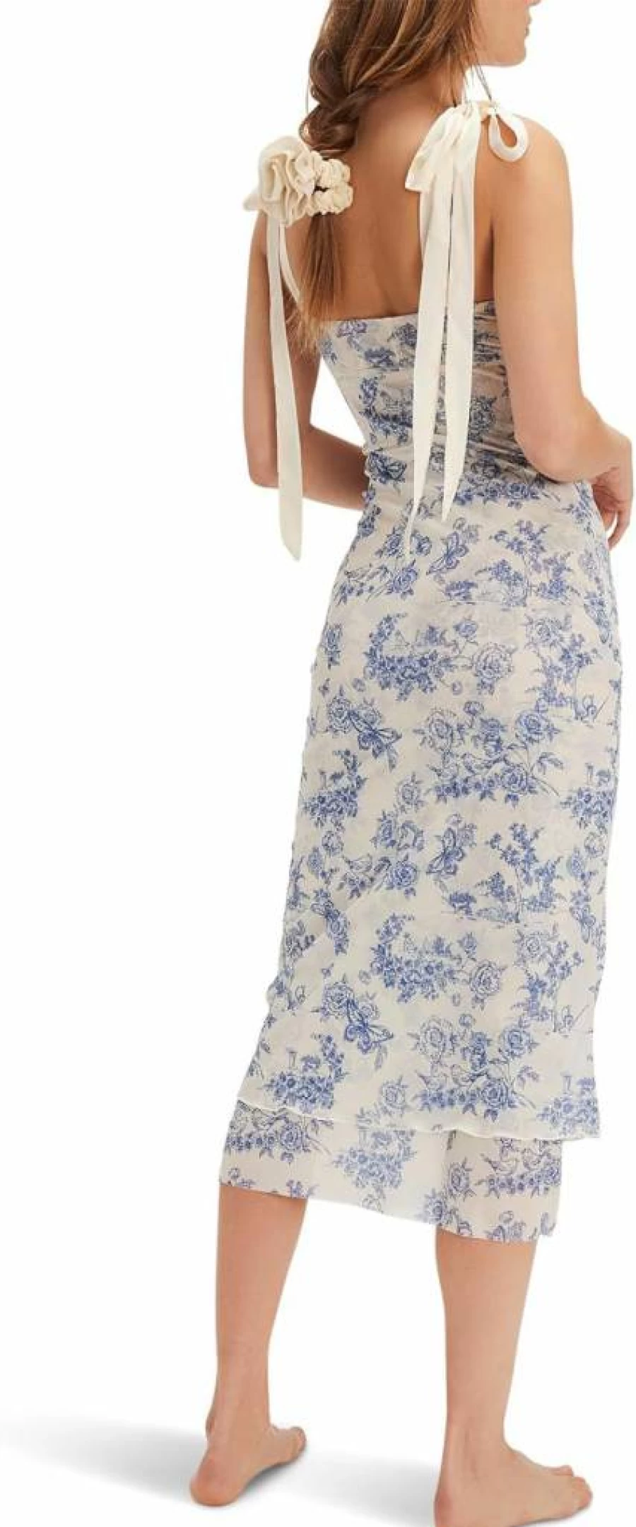 Free Women's Printed Slip Dress - Free People Glam Nightgown & Loungewear