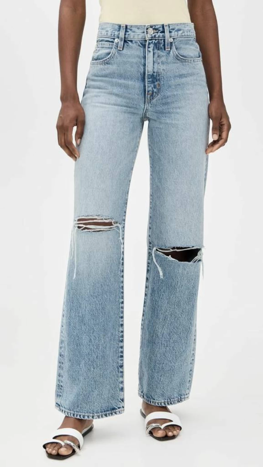 SLVRLAKE Women's Grace High-Rise Slim Fit Stretch Denim Jeans for Elegant Comfort