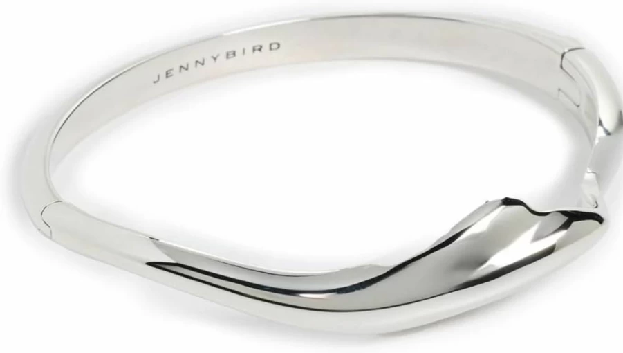 JENNY BIRD Portia Women's Bangle Bracelet - Elegant Gold-Tone Cuff for Everyday Wear