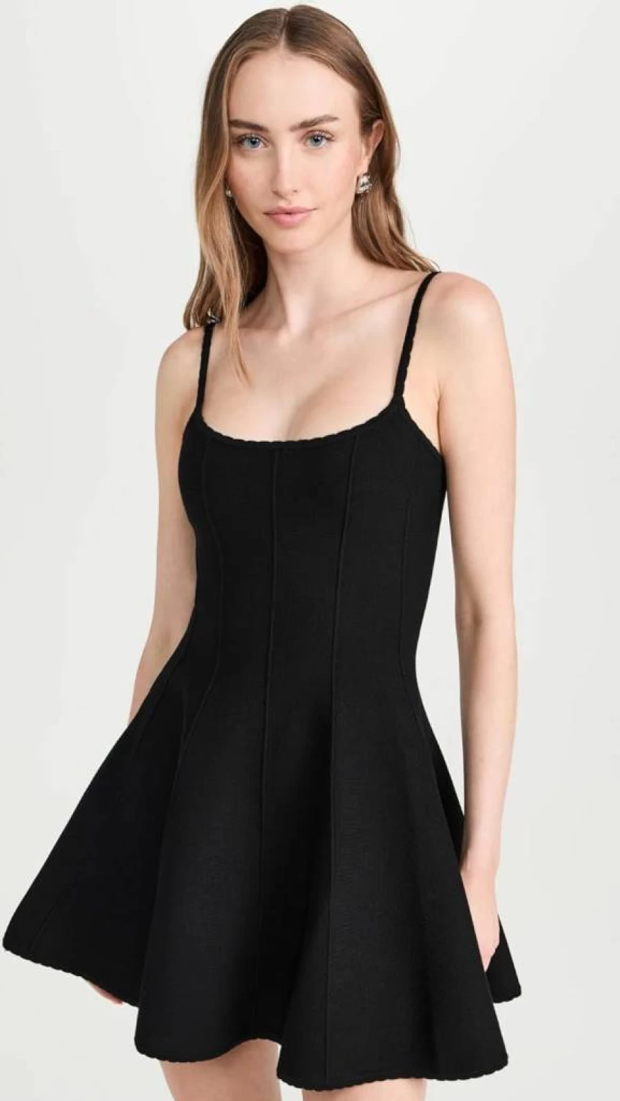 Fleur du Mal Women's Flared Corset Dress - Elegant Vintage-Inspired Midi Dress with Corset Detail