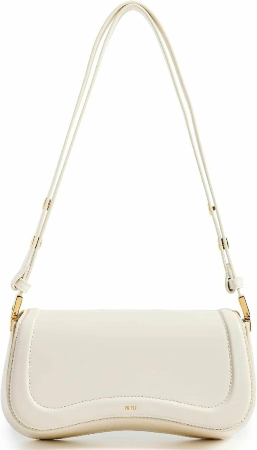 JW PEI Joy Shoulder Bag for Women - White Vegan Leather Crossbody Purse