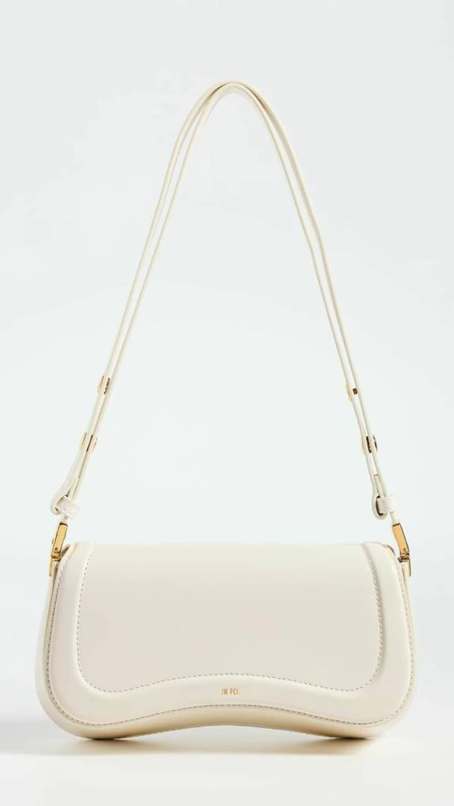 JW PEI Joy Shoulder Bag for Women - White Vegan Leather Crossbody Purse