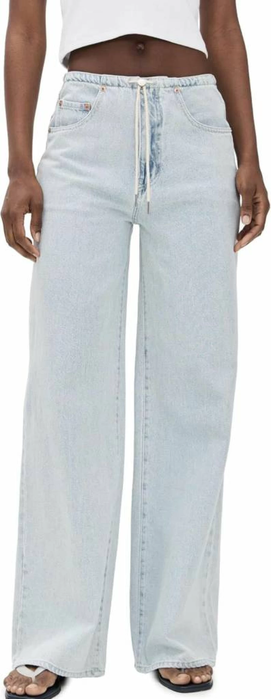 DAZE Women's Kickback Bungee Stretch Jeans - Comfort Fit High Waisted Denim Pants