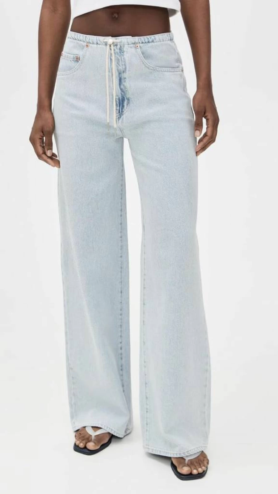 DAZE Women's Kickback Bungee Stretch Jeans - Comfort Fit High Waisted Denim Pants
