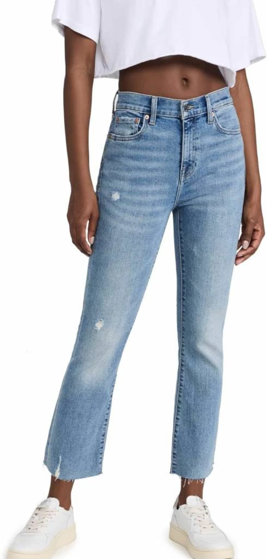 Pistola Denim Women's High-Rise Slim Fit Lennon Jeans - Vintage Blue Stretch Denim Pants