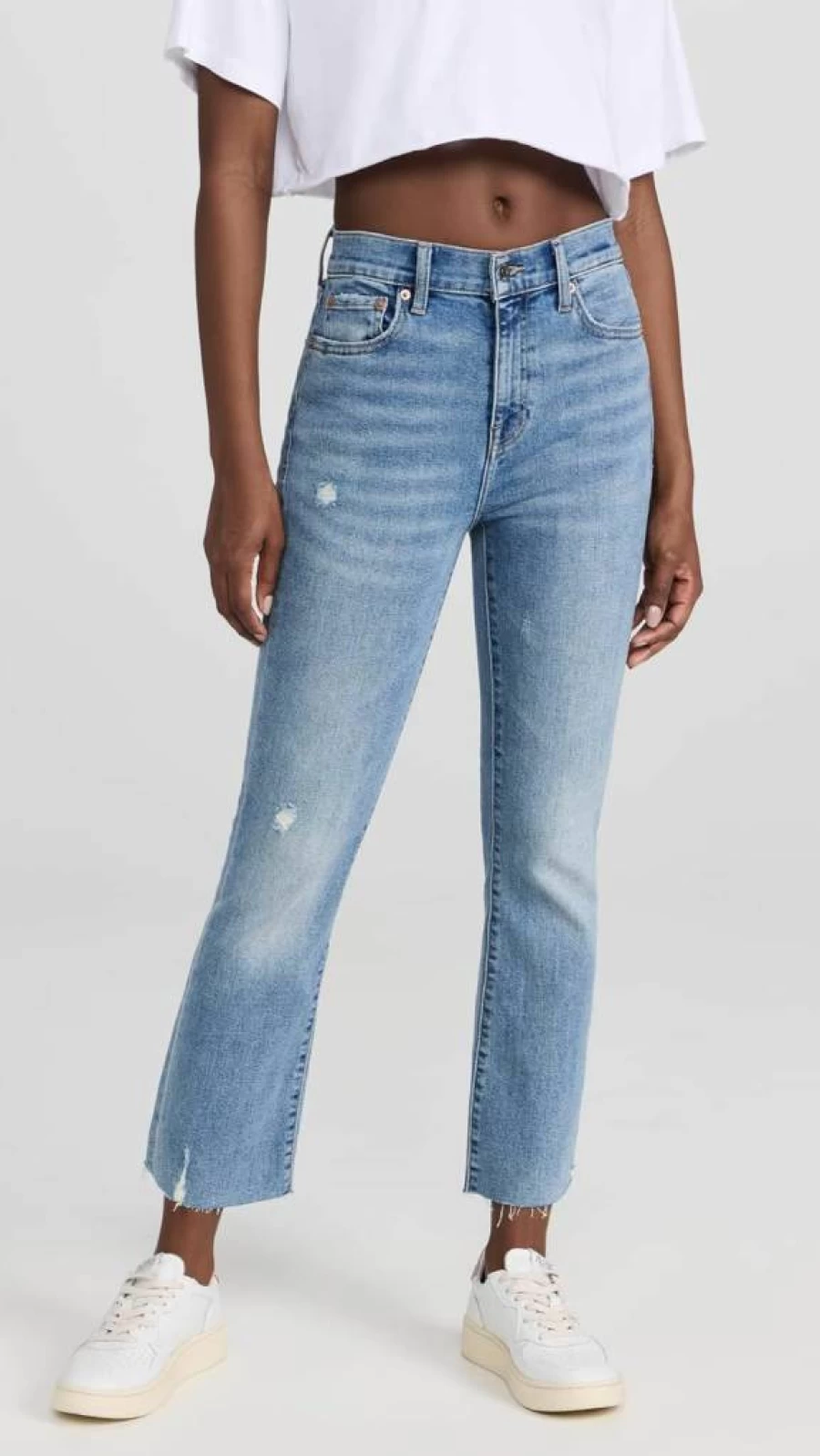 Pistola Denim Women's High-Rise Slim Fit Lennon Jeans - Vintage Blue Stretch Denim Pants