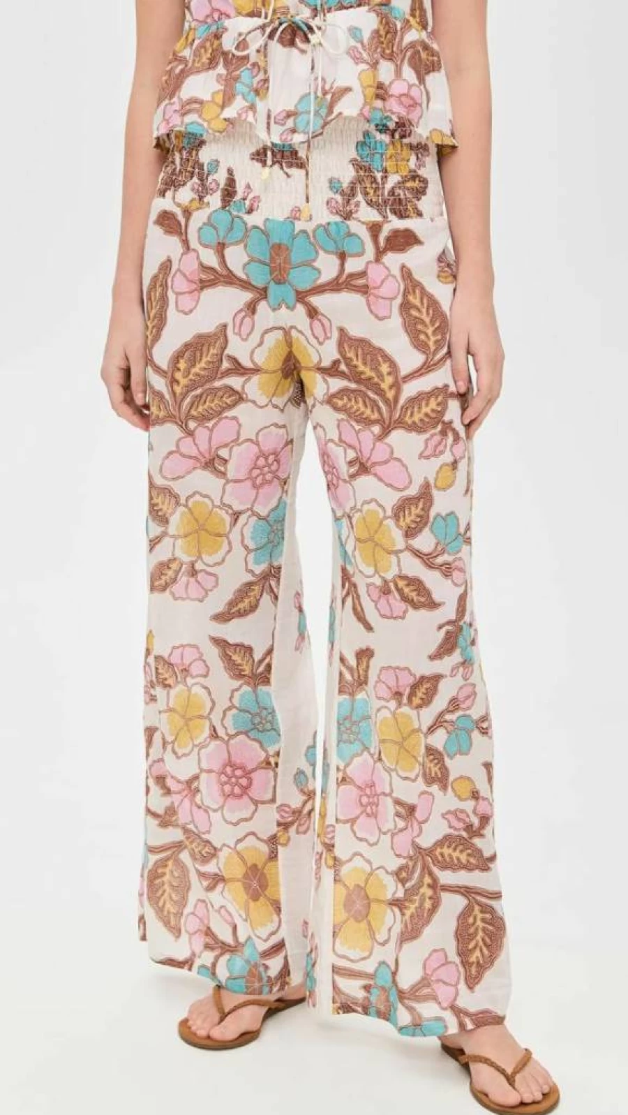 BELL Women's High-Waisted Beach Pants - Lightweight Summer Lounge Pants with Side Pockets