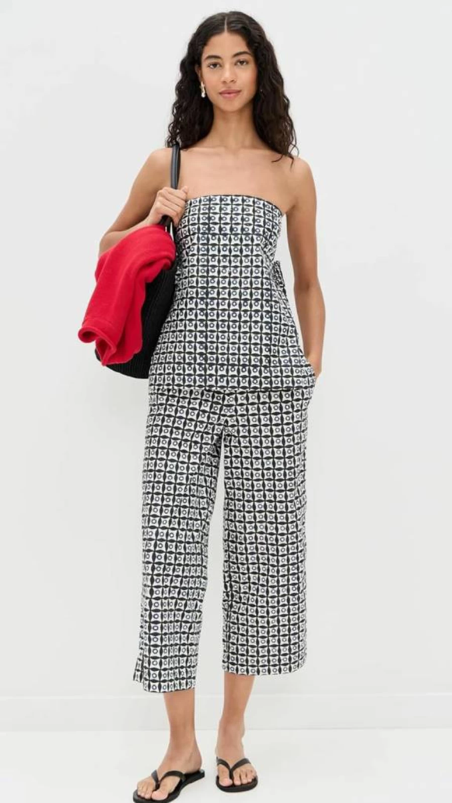 Ciao Lucia Women's Santiago High-Waisted Wide-Leg Pants - Boho Chic Linen Trousers for Summer