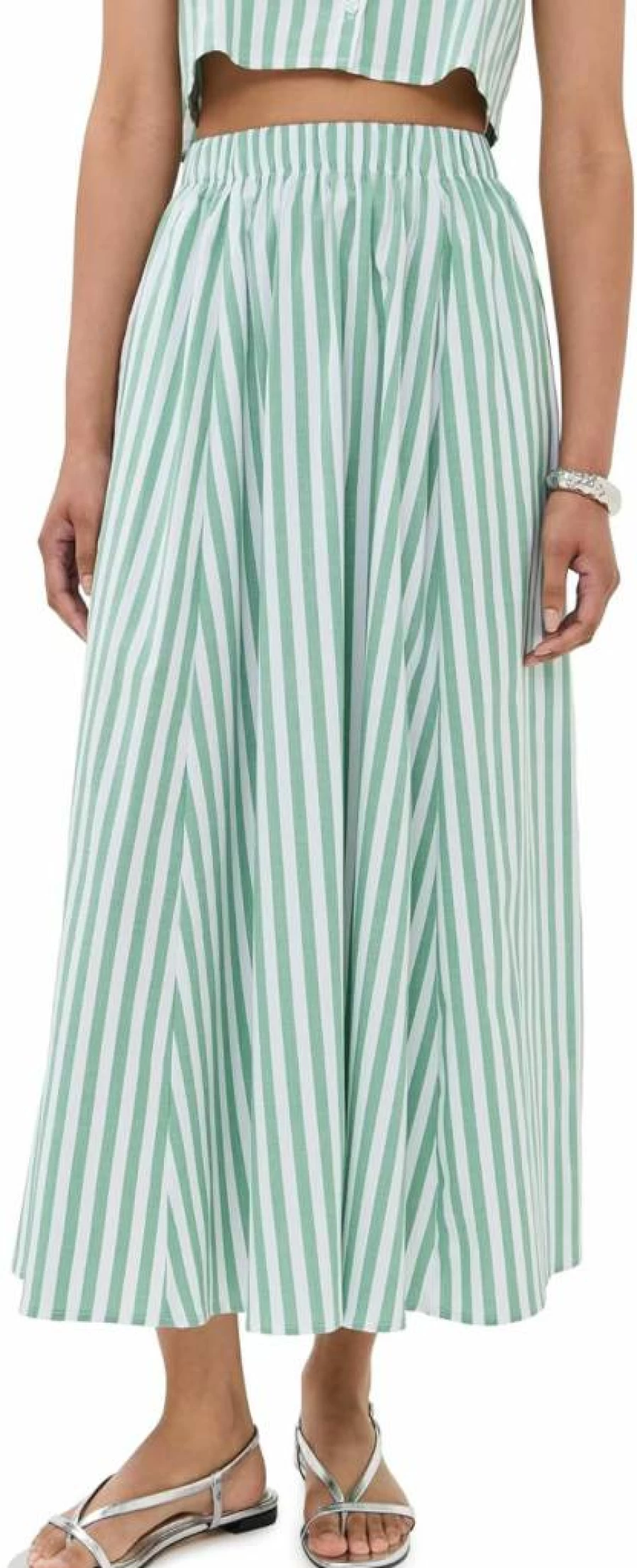 LE BOP Women's Martha Skirt - Stylish Floral Print High-Waisted A-Line Skirt for Women