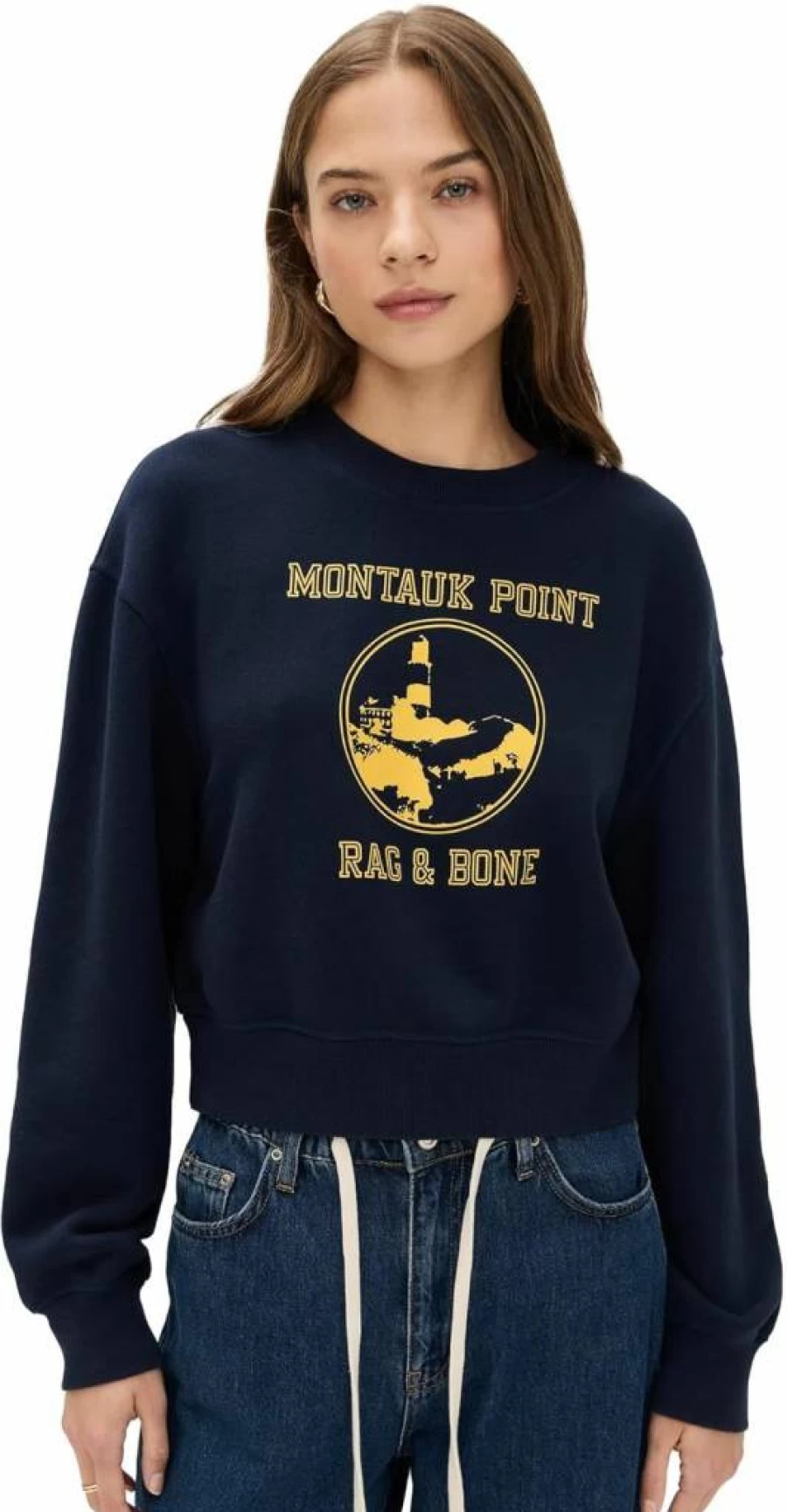 Rag & Bone Women's Montauk Crewneck Sweatshirt | Casual Comfort Pullover