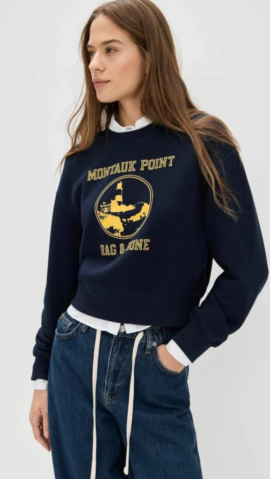 Rag & Bone Women's Montauk Crewneck Sweatshirt | Casual Comfort Pullover
