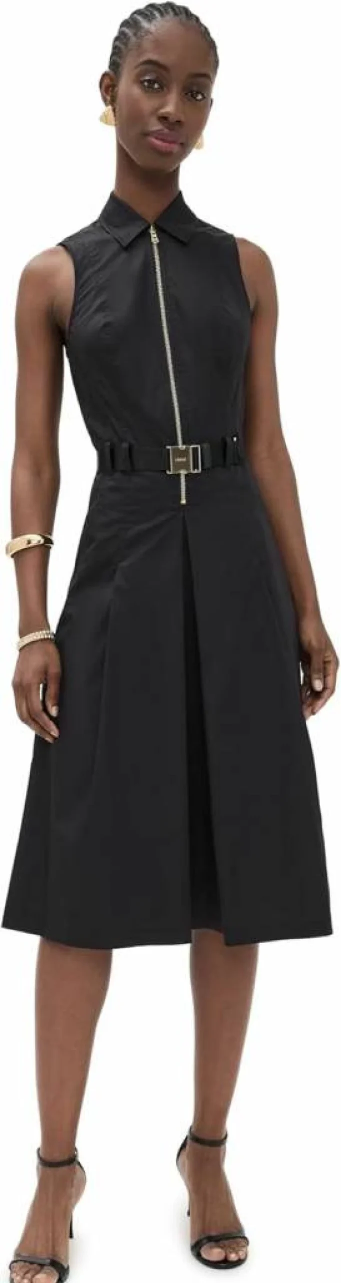 L'AGENCE Women's Kylo Belted Shirt Dress - Stylish Casual Button-Down Dress with Belt