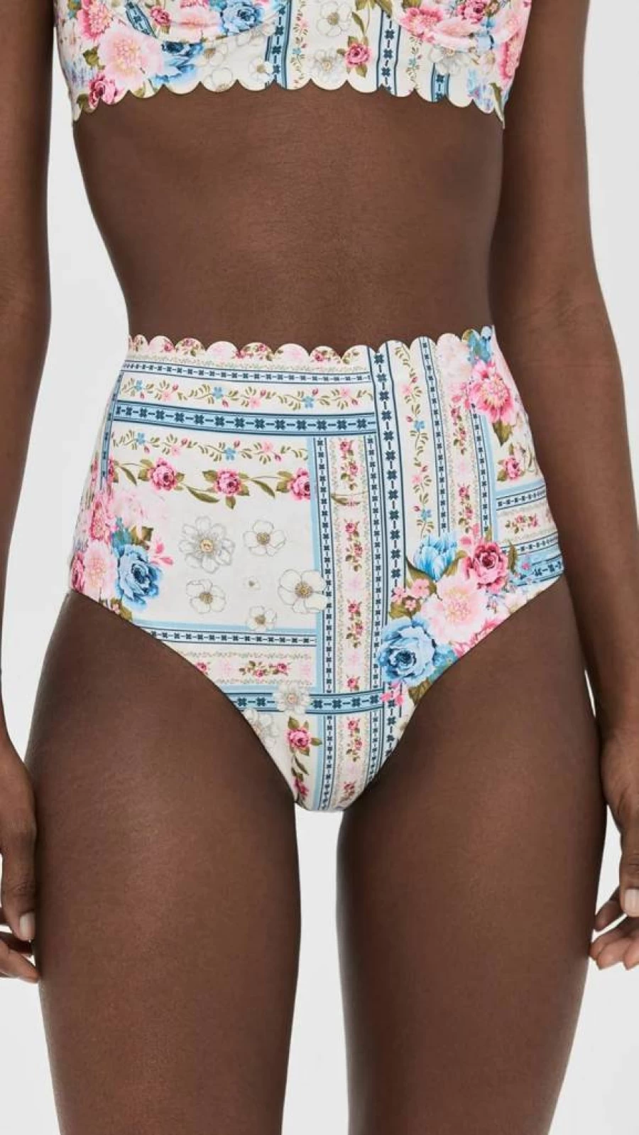 AGUA BENDITA Alicia Meraki Bikini Bottoms for Women - Stylish Swimwear High-Waisted Beach Bottom