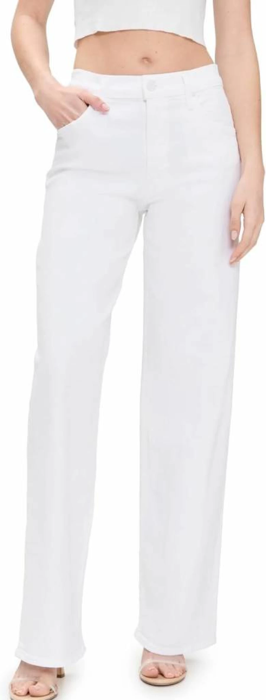 MOTHER Women's Spinner Zip-Up Sneaker Jeans - High-Waisted Denim Pants with Side Zipper Detail