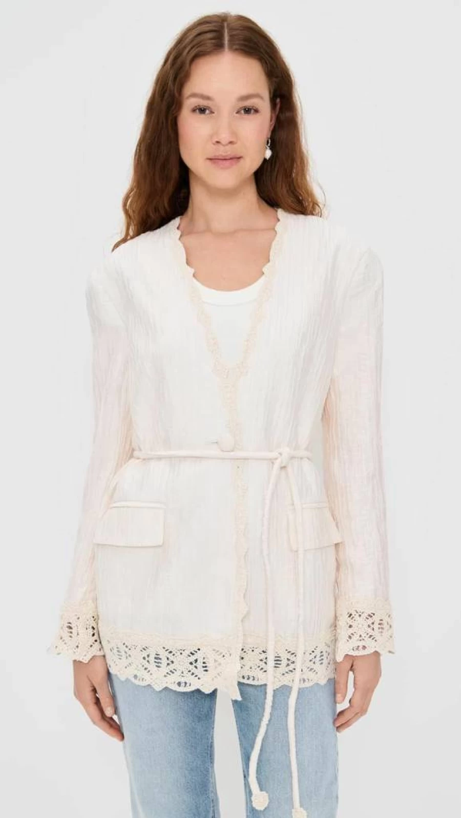 Sabina Musayev Women's Stylish Halter Neck Jacket – Trendy Fashion Outerwear