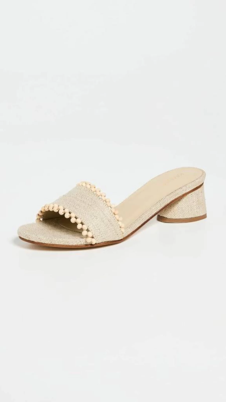 KAANAS Women's Cairo Asymmetric Heels - Linen Elegant Sandals for Summer
