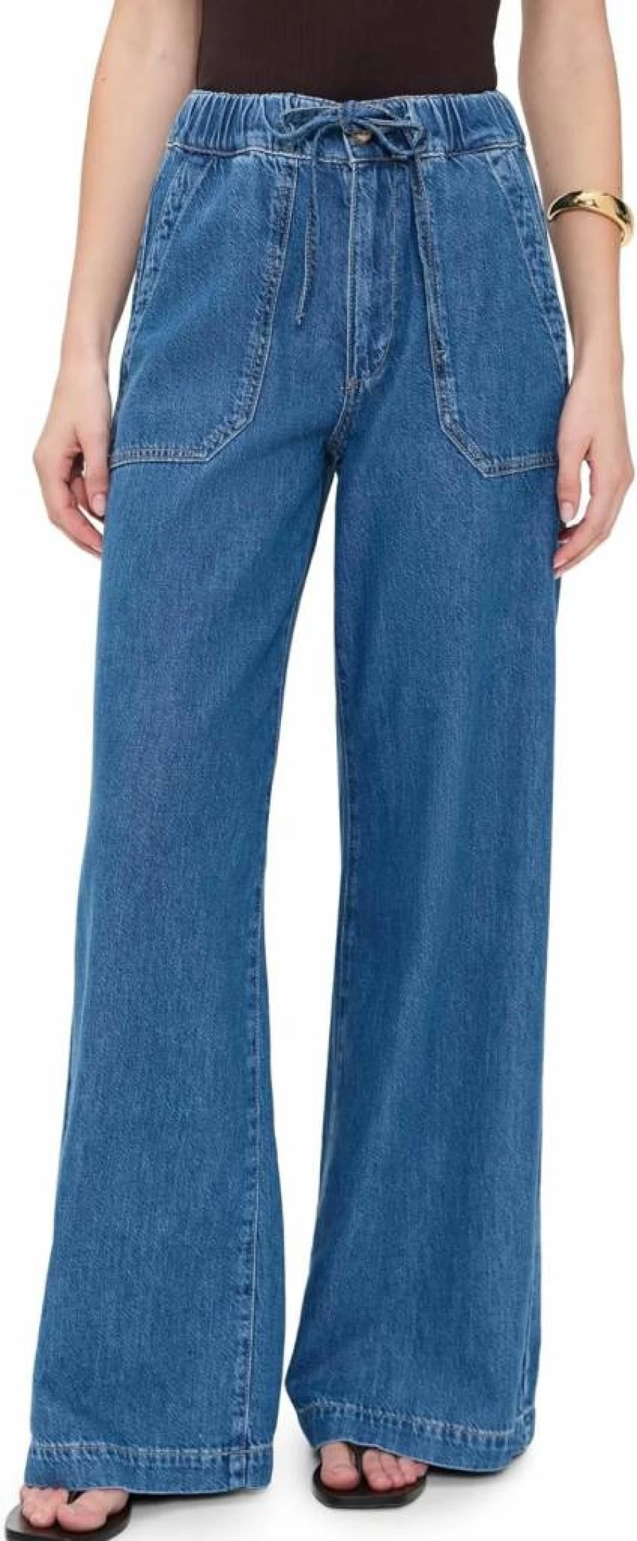 PAIGE Women's Rumi High-Waisted Bootcut Pants - Classic Denim Trousers for Women