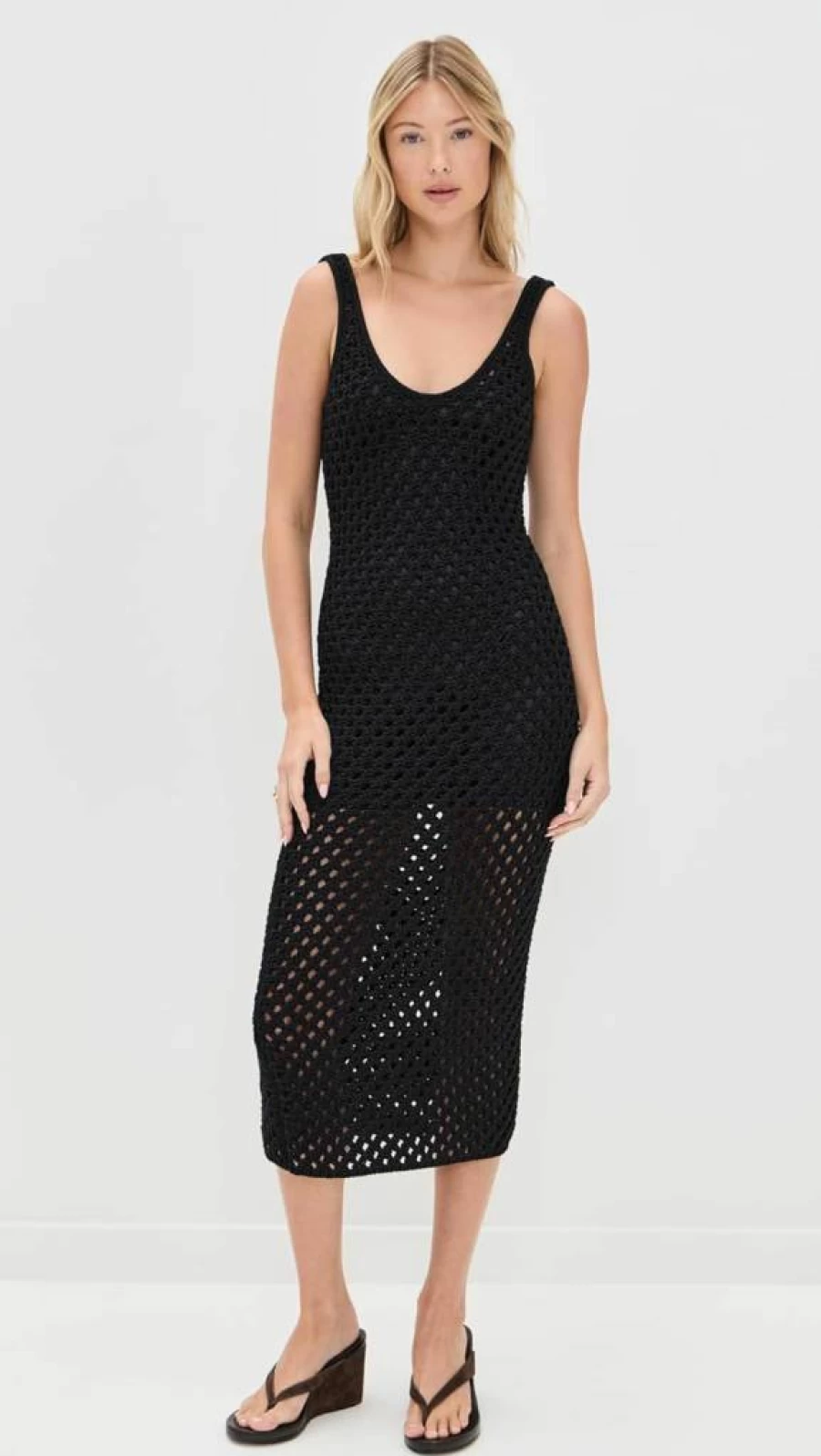Le Superbe Women's St. Tropez Midi Dress - Elegant Summer Beach Dress