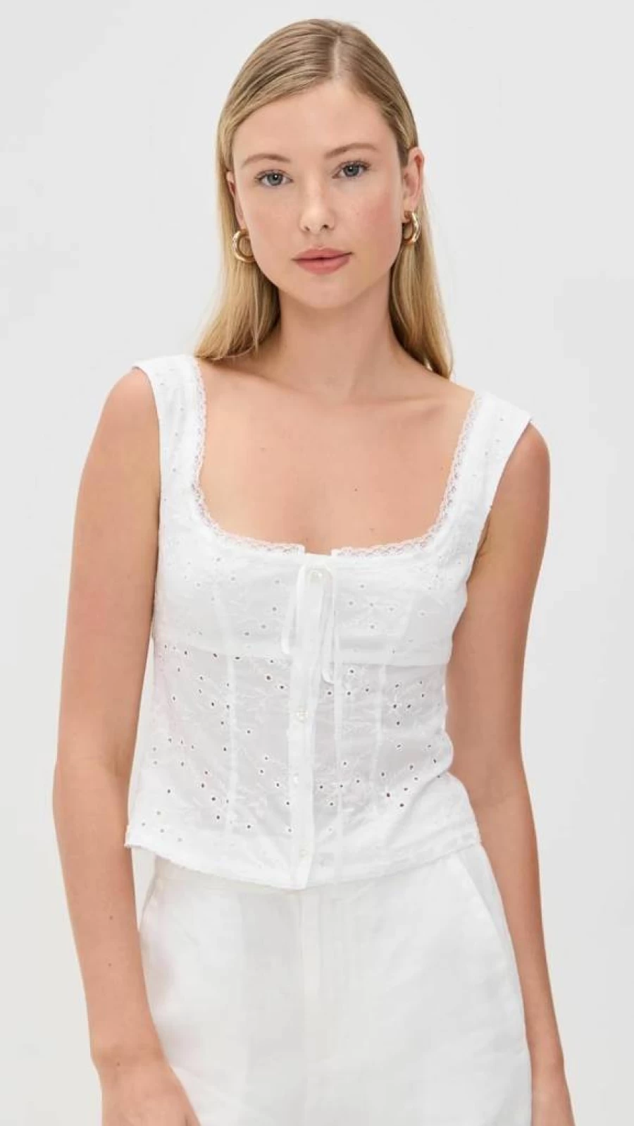 STAUD Women's Lou Top - Stylish Casual Blouse for Women