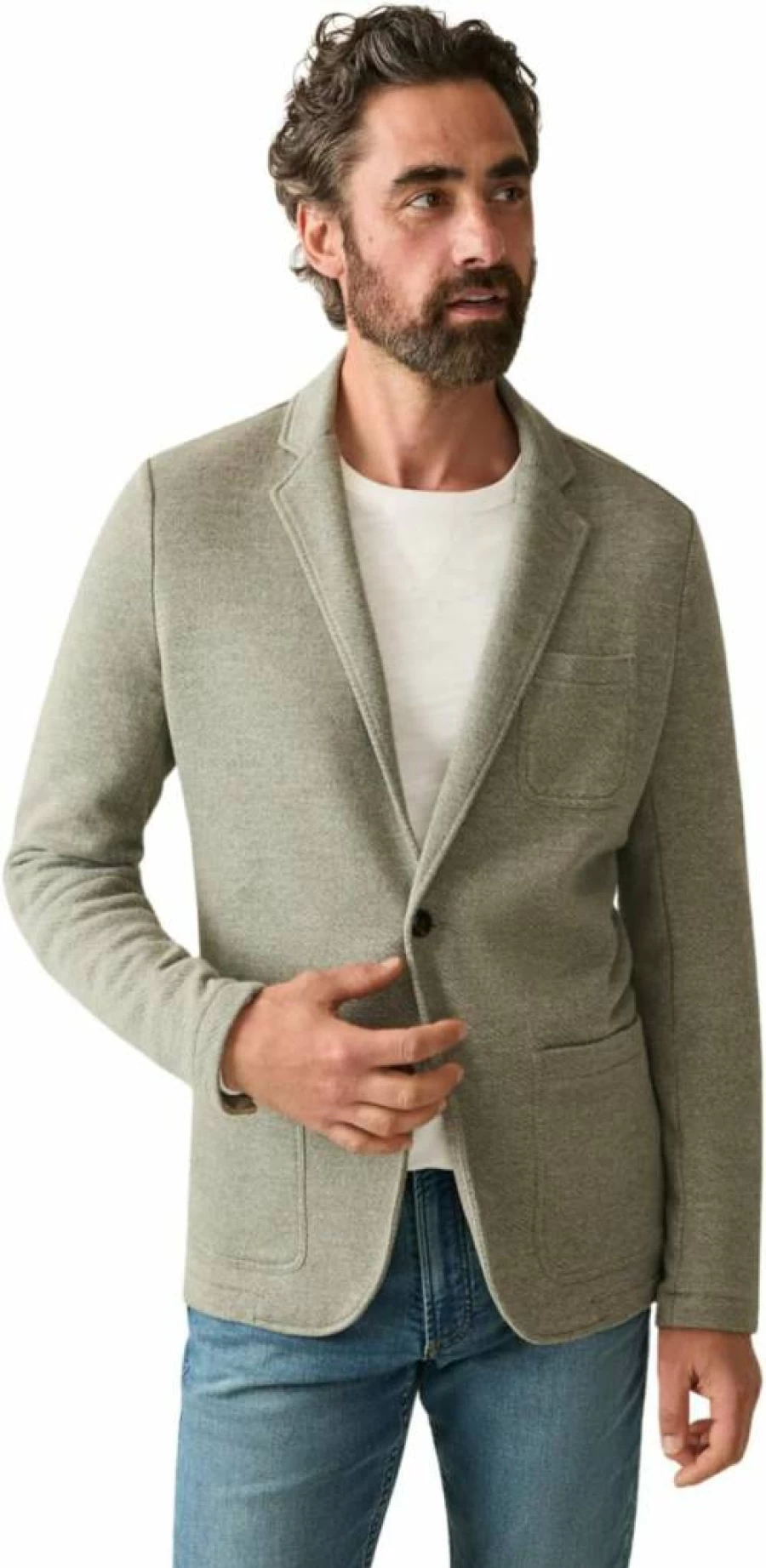 Faherty Men's Inlet Knit Blazer - Lightweight Casual Sport Coat for Men
